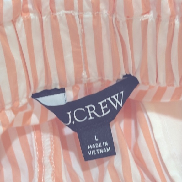 J.Crew Pajama pant in stripe cotton poplin CA420 - size L NWOT - Picture 3 of 5